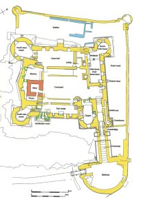 Goodrich castle map