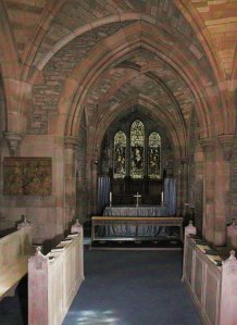 Brecon Cathedral - the St Lawrence Chapel just after being re-ordered in 1993.  Photography by R.J.L Smith. Used with permission